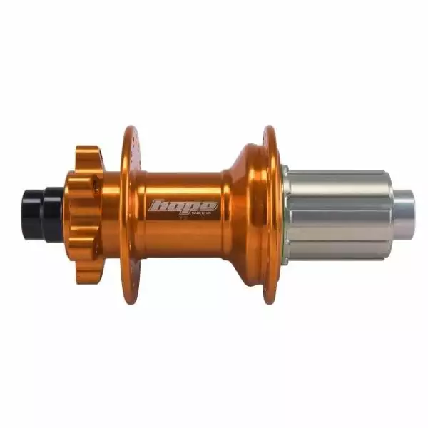 Moyeu Arrière HOPE PRO4 32 Trous Orange 3 Moyeu Arrière HOPE PRO4 32 Trous Orange