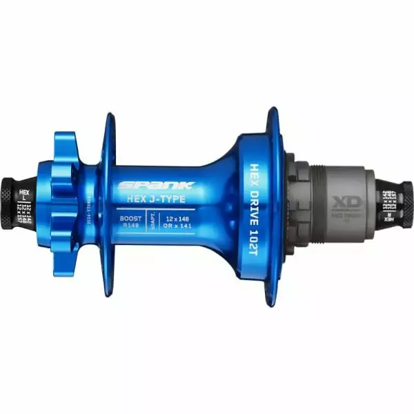 Moyeu Arrière SPANK HEX DRIVE 102T 12x148 Mm 32 Trous E-Plus XD Bleu 5 Moyeu Arrière SPANK HEX DRIVE 102T 12x148 Mm 32 Trous E-Plus XD Bleu – Image 3